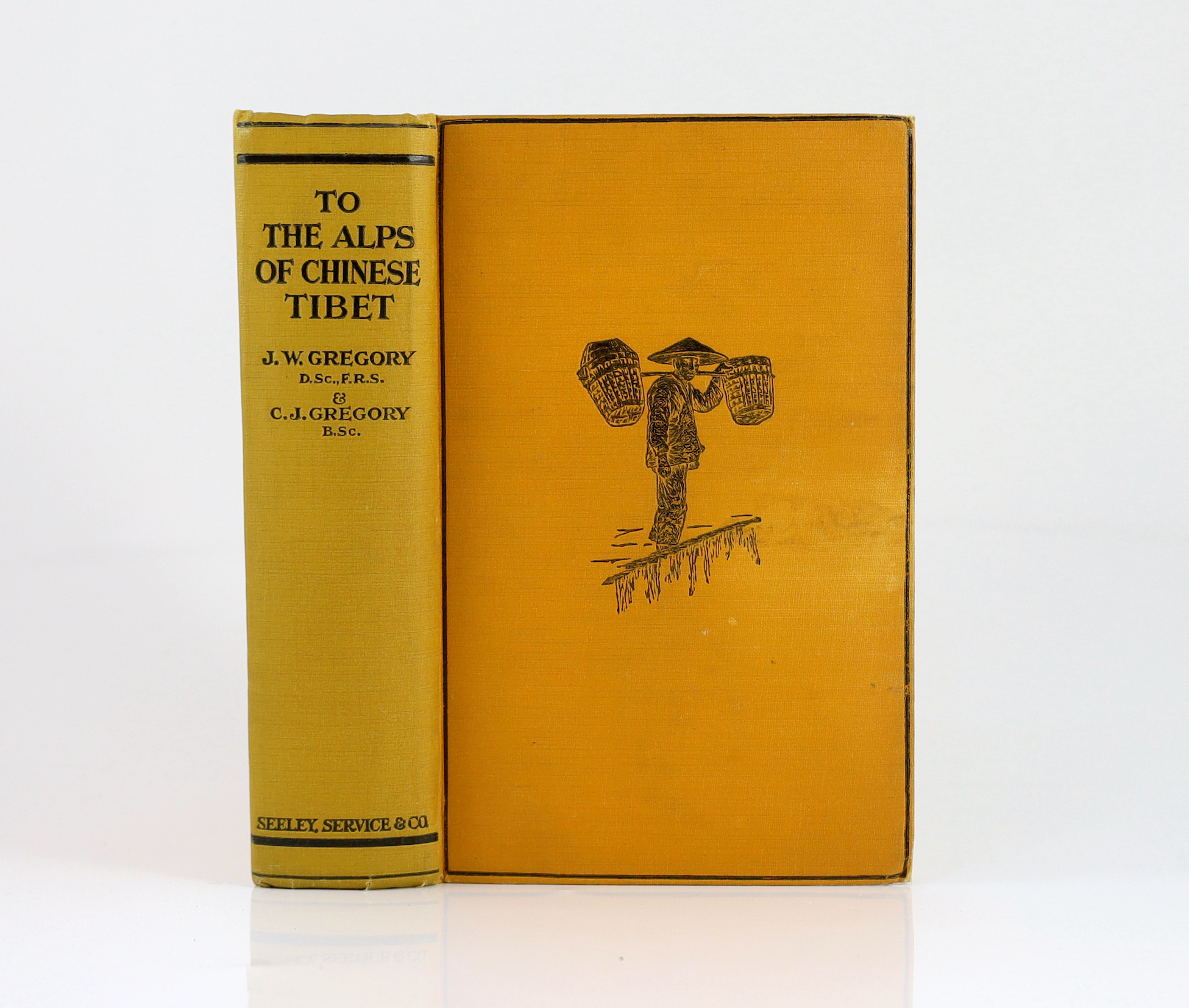 Gregory, J.W. & C.J. - To the Alps of Chinese Tibet: an account of a journey of exploration up to and among the snow clad mountains of the Tibetan frontier. 16 plates, folded map and other illus.; publisher's pictorial c